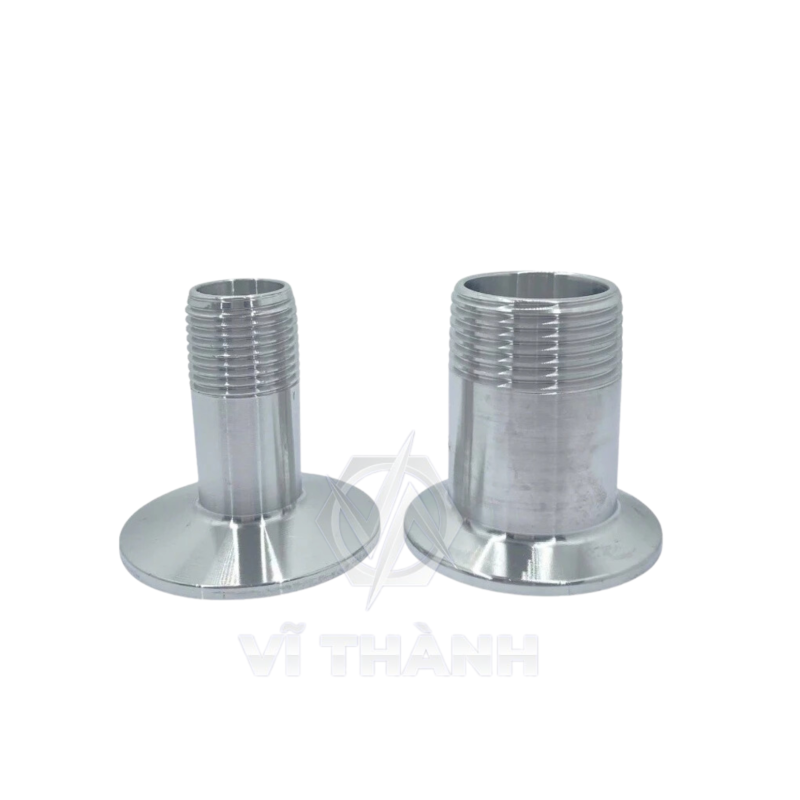 Bộ Clamp Ren Ngoài Inox Vi Sinh 304, 316L