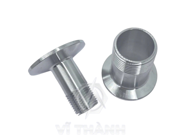 Bộ Clamp Ren Ngoài Inox Vi Sinh 304, 316L