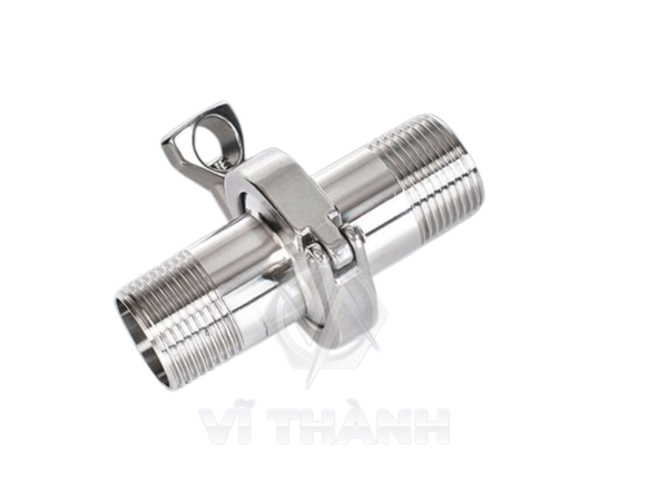 Bộ Clamp Ren Ngoài Inox Vi Sinh 304, 316L