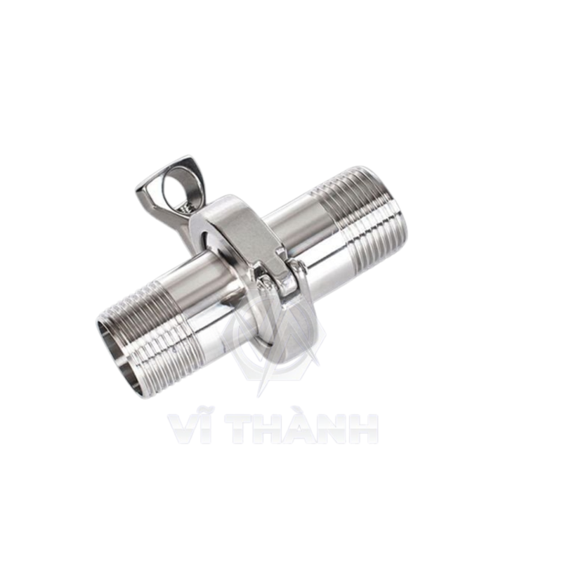Bộ Clamp Ren Ngoài Inox Vi Sinh 304, 316L
