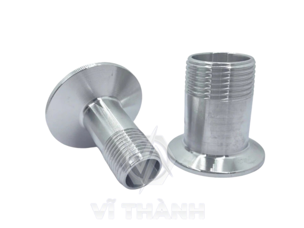Bộ Clamp Ren Ngoài Inox Vi Sinh 304, 316L
