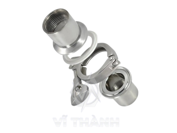 Bộ Clamp Ren Trong Inox Vi Sinh 304, 316L