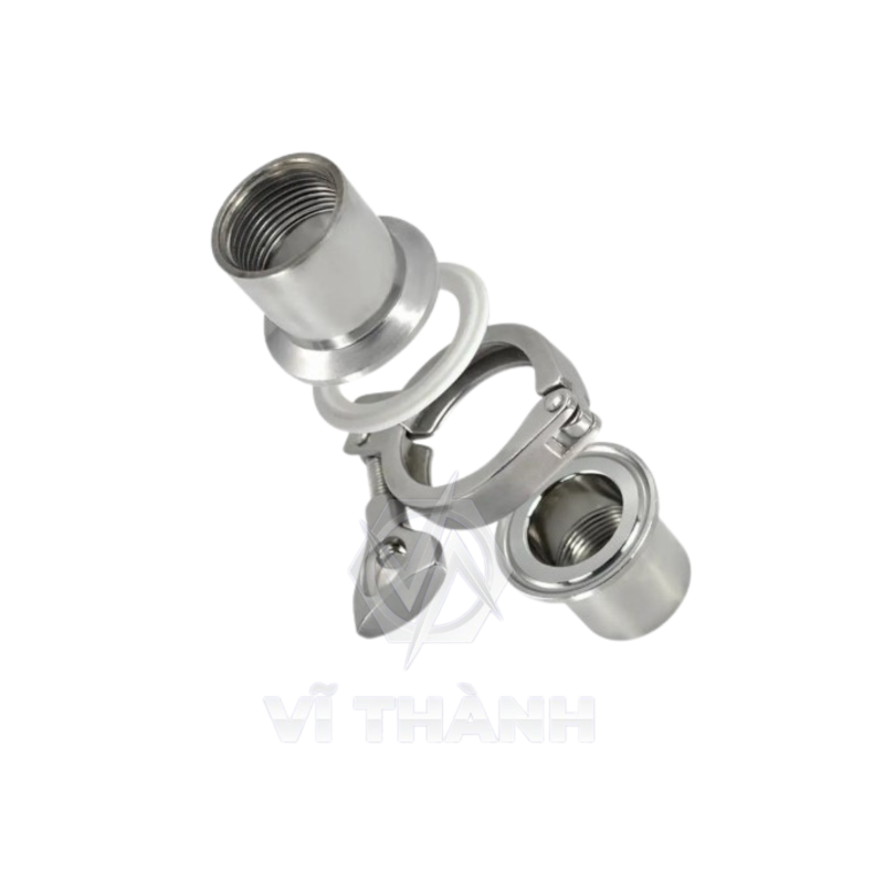 Bộ Clamp Ren Trong Inox Vi Sinh 304, 316L